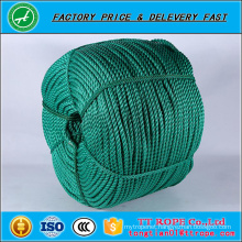 3 strands pp plastic marine uv ropes green pe agriculture rope